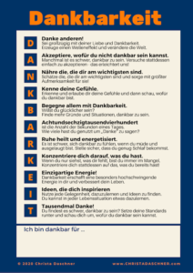 Christa Daschner - Poster Dankbarkeit