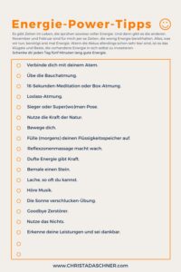 Energie-Power-Tipps
