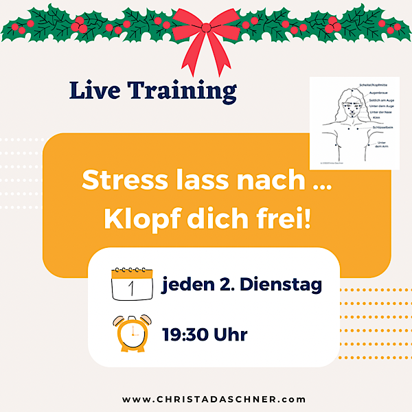 Live Training Stress lass nach - Klopf dich frei!