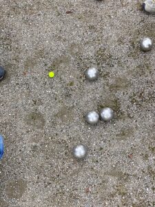Boule-Spiel beim Betriebsausflug
